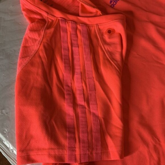 Adidas Supernova Short Sleeve Top Size Large Bright Coral - Picture 10 of 12